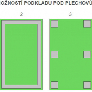 Podklad pod garáže a domčeky